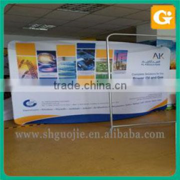 Backdrop Curved tension fabric display for show