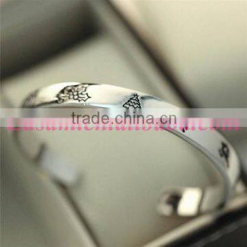 Vogue Engraved Metal Christmas Jewelry Bracelet,silver Plated Christmas Bracelet Wholesale 2015 photo-3