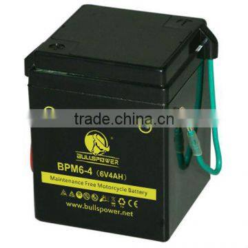 price for motor battery i gel motorcycle MF battery 6v 4ah rechargeable batteries BPM6-4