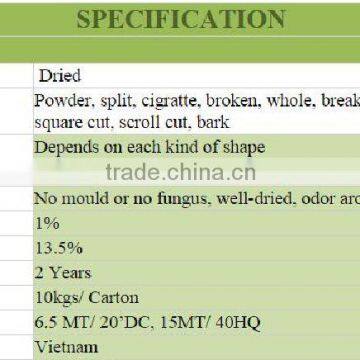 VIETNAM CASSIA/CINNAMON STICKS/SPLIT CHEAP PRICE photo-4