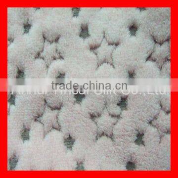 Polyester 3D Jacquard Coral Fleece