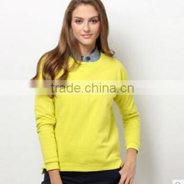 Autumn garments knitted long sleeve t-shirt for women