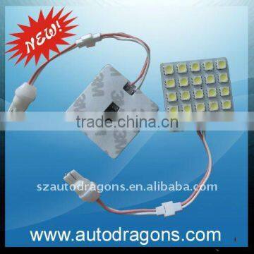 Panel White 25-5050 5*5 SMD LED Car Interior Dome Reading Light Bulbs Lamp