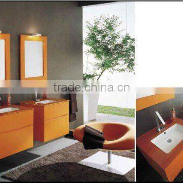 european hot sell glass basin bathroom cabinets