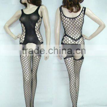 NET-5043 Seamless Reticulate Sexy Dress and Suspenders Pantyhose