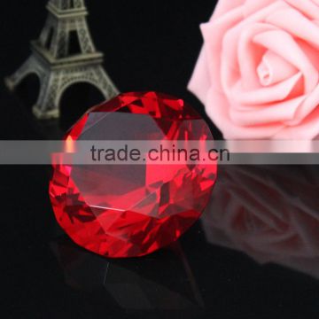 2016 beautiful colorful clear diamond crystal paperweights