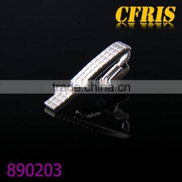 new product brush craft silver grid cufflink blank cufflink