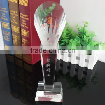 2016 new design crystal trophy for champions souvenirs