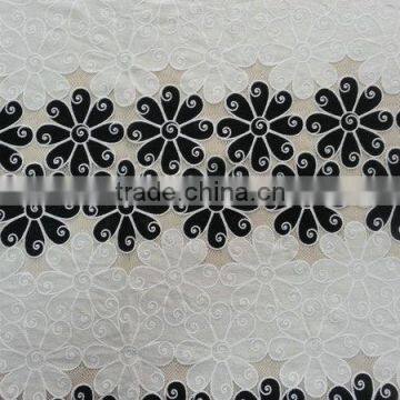YH005# Lace Fabric for Wedding Dress /Burning Flower Lace Fabric /TC Material Lace Fabric photo-4