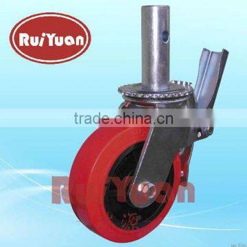 Scaffolding Caster wheel with Red Polyurethane
