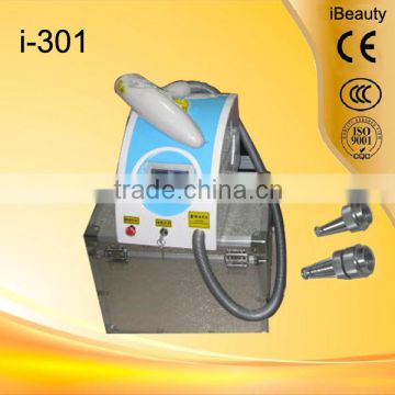 Portable 1064nm 532nm nd yag laser pulsed dye laser for tattoo removal skin rejuvenation