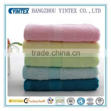 100% Combed Cotton Solid Color Dobby Border face Towels