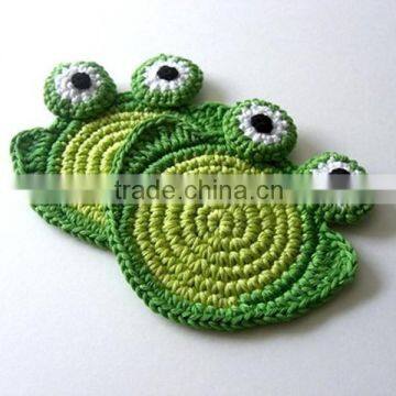 Wholesale flower crochet coaster, crochet cup mat