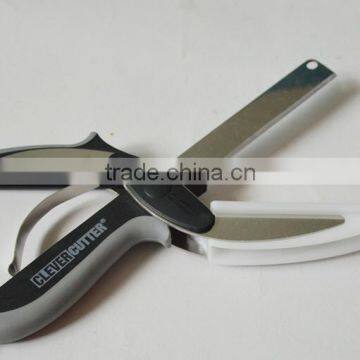 Factory Wholesales Stainless Steel Clever Cutter 2-in-1 Knife;Chopping Knife Cutting Board Clever Cutter Kitchen Scissor photo-6