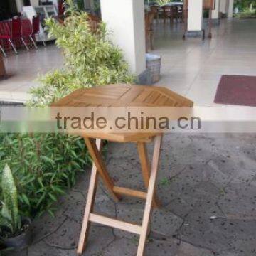 malabar Octagonal Folding Table OFT 005 made of teak wood for outdoor furniture