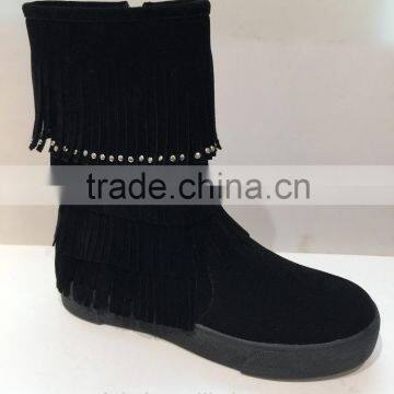 fashion ankle boots with tassel