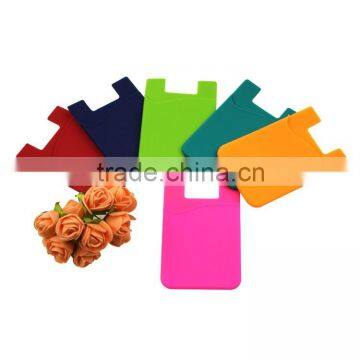 3M Sticker Silicone Smart Wallet,iwallet for Mobile Phone Silicone Card Holder photo-2