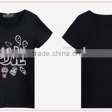 High Quality Soft Comfortable 100% Octton Ladies Fancy t Shirt photo-3
