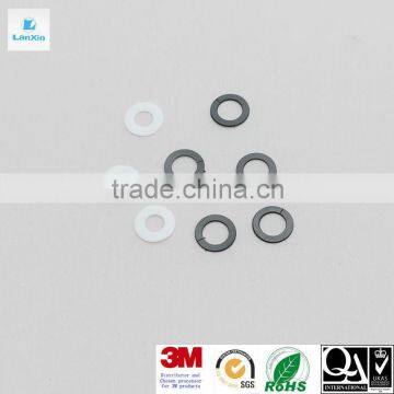 Black and white plastic gasket