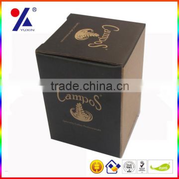 Corrugated paper box/eco-friendly/coffe cup box/OEM/customized logo/factory price