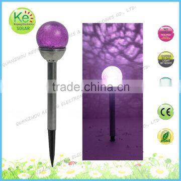 Path light glass ball solar power outdoor led lighting