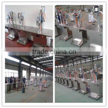 semi automatic aerosol filling machine for cans