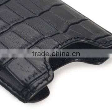 Hand-Stitched Custom Made Opening Leather Case for Samsung Galaxy S6 Edge