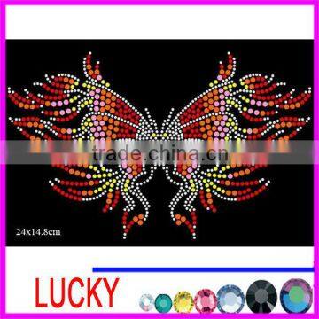 hot fix rhinestone motif butterfly pattern