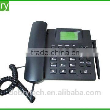 Good Quality dual band quad band GSM Cordless Desk Phone wireless table phone with FM radio Rechargeable Battery