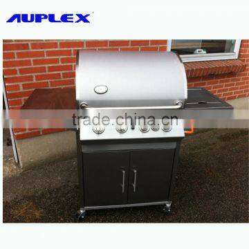 430 Stainless Steel Gas Grill / 4 Burners Infared Gas Grill with Skewer / Rotisserie