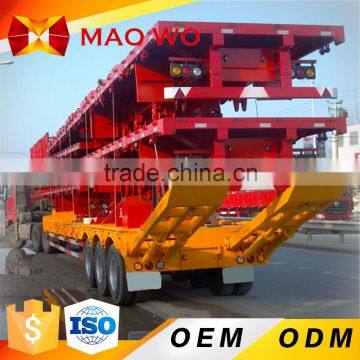 ODM Factory Solar Light Tower Leaf Spring 3 Axle Flatbed Semi Trailer in African photo-2