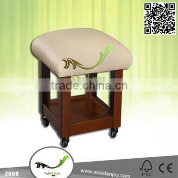 Soft Leather Spa Furniture Stool Chair photo-1