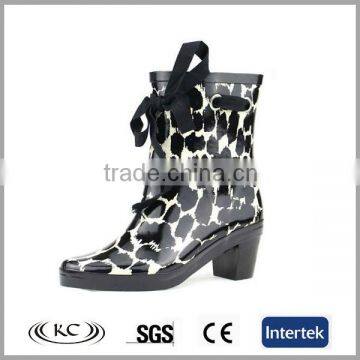 wholesale china leopard pvc womens boot shoe