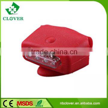 Promotional Various Colors Rear Light 4 LED Mini Silicone Bicycle Laser Light
