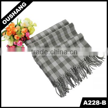 A228-B New Plaid Scarves Jacquard Style Pashmina Tartan Scarves