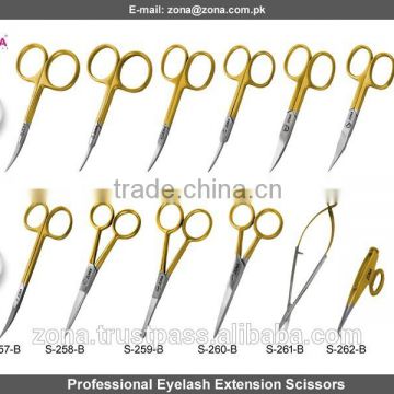 Eyelash Scissors / Professional Eyelash Scissors / Eyelash Trimming Scissors / Curved Blades Scissors