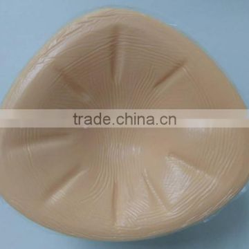 soft natural sexy concave back hot selling lightweight triangle breasts forms for mastectomy women sports and swimming