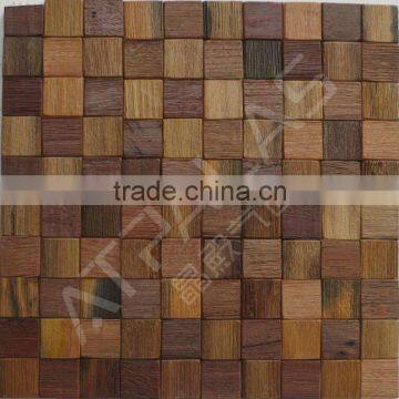 320x320x8mm, square ancient boat wooden mosaic