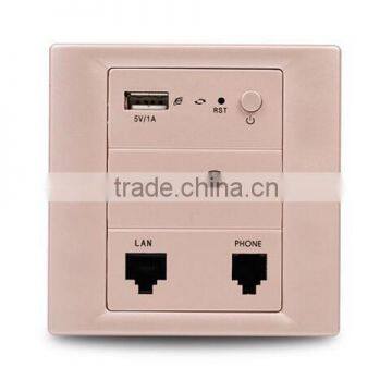 In Wall Wireless 802.11n AP Router, Hotel Wall Mount Access Point Router, 2.4G Wall Wireless Access Point
