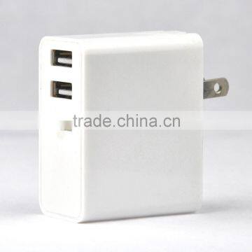 High quality 3.4A Triple USB wall charger for iphone, ipad, samsung and tablet