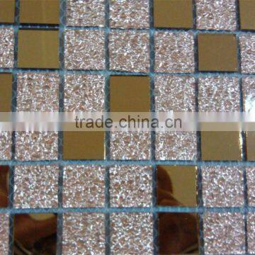 quality cheap 300*300 silver white mirror glass mosaic tile