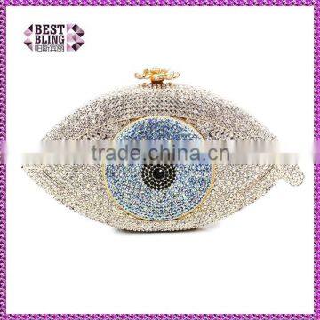 Alibaba manufactue custom handmade evening crystal clutch for women China wholesale fashion bag