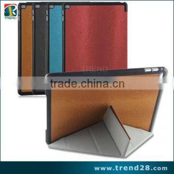 2016 new products transformer stand leather case for ipad air 2