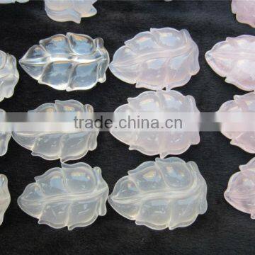 Cheap Natural Multiple Quartz Leaf Carved for Decoration or Souvenir photo-2