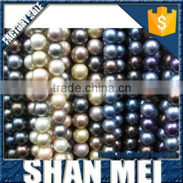 4mm to 20mm round fresh water shell pearl loose beads