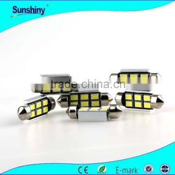 Canbus c5w, dimmable led candle light bulb 3w, 6smd 5630 28/31/36/39/42/44mm