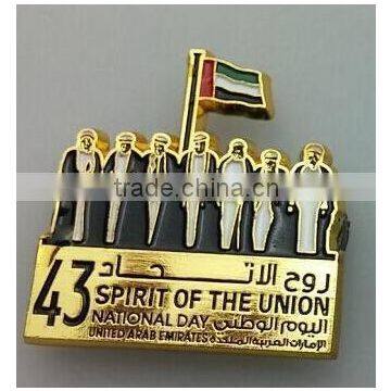 UAE national day lapel pin; 43 UAE National Day Spirit of Union magnetic Badge