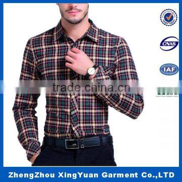 2016 wholesale cheap flannel shirts fashion style plaid flannel shirt yarn dyed check casual shirt