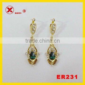 green stone good jewelry fashion earring 2014