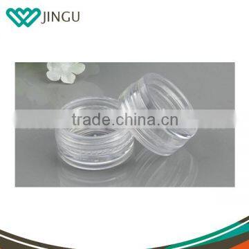 Plastic PS various sizes round Mini Cream Jars Bottle 10g to 500g